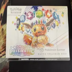 Pokemon Center Prismatic Evolutions ETB Elite Trainer Box Sealed - Image 1