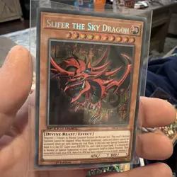 Yugioh Slifer the Sky Dragon SBCB-EN201 Secret Rare 1st Edition Near Mint - Image 3