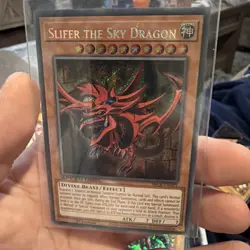 Yugioh Slifer the Sky Dragon SBCB-EN201 Secret Rare 1st Edition Near Mint - Image 4