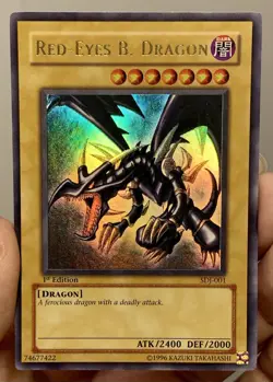 Yugioh Vintage 2003 Red Eyes B. Dragon SDJ-001 Ultra Rare 1st Ed NM - Image 2