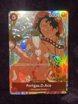 Portgas.D.Ace (Gift Collection 2023) P-028 One Piece Promotion Cards Foil NM Eng - Image 1