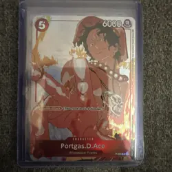 Portgas.D.Ace (Gift Collection 2023) P-028 One Piece Promotion Cards Foil NM - Image 1