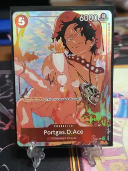 Portgas.D.Ace (Gift Collection 2023) P-028 One Piece Promotion Cards Foil NM - Image 1