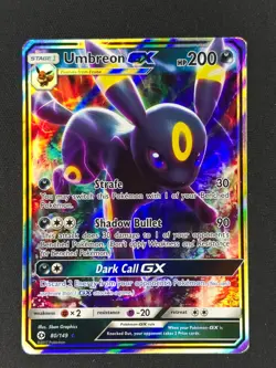 Umbreon GX #80/149 Pokemon SM Base Set 2017 NM 🔥 - Image 1