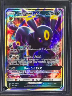 Umbreon GX #80/149 Pokemon SM Base Set 2017 NM 🔥 - Image 3