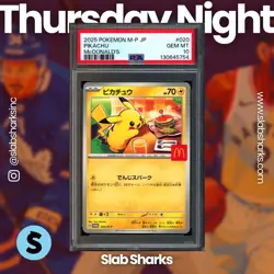2025 POKEMON SV PROMOS (JP) - #020/MP PIKACHU MCDONALDS PSA 10 - Image 1