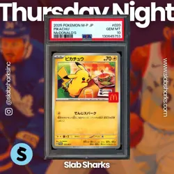 2025 POKEMON SV PROMOS (JP) - #020/MP PIKACHU MCDONALDS PSA 10 - Image 1