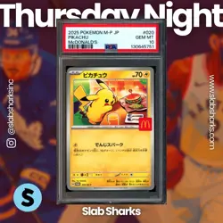 2025 POKEMON SV PROMOS (JP) - #020/MP PIKACHU MCDONALDS PSA 10 - Image 1