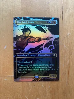 x1 Fire Lord Azula (0313) - Foil - Borderless R MTG Avatar: The Last Airbender M - Image 1