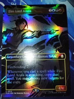 FOIL NEAR MINT Fire Lord Azula (0313) (Borderless) Avatar: The Last Airbender - Image 1