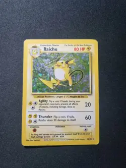 Pokemon - Base Set Unlimited 1999 WOTC - Raichu 14/102 Holo Rare - HP - Image 1