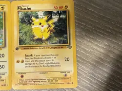 Pokemon TCG: 1999 Base Set Unlimited Raichu 14/102 Holo Rare + 1st ed. Pikachu! - Image 5