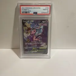 PSA 10 Mew V Alt Art SR FA Fusion Arts 106/100 Korean Pokemon Card 2021 - Image 1