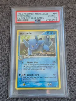 50/112 Wartortle EX Fire Red Leaf Green Prerelease Promo Pokemon Card PSA 10 - Image 1