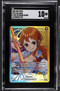 Nami Leader Alt Art SGC 10 - One Piece OP11-041 English Card Pop 1 - Image 1