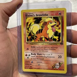 Pokemon Card - Gym Heroes 62/132 - BLAINE'S GROWLITHE NM/MT Pokemon TCG Common - Image 2