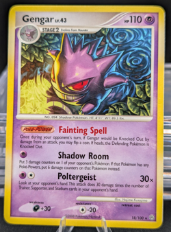 Pokemon Gengar 18/100 Stormfront TCG Non-Holo Rare Card - Image 1