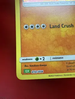 Pokemon TCG-Onix 010/034 Trading Card Game Classic #719 - Image 4