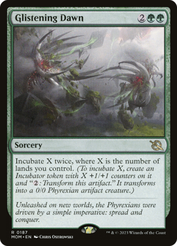 x1 Glistening Dawn MOM MTG 0187 RARE M/NM 1x - Image 1