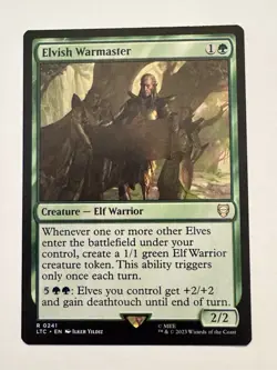 Elvish Warmaster - MTG - Near Mint [Commander: The Lord of Rings] - Image 1