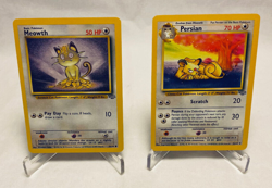 Pokemon Trading Card Game TCG Jungle Meowth & Persian 56/64 42/64 - Image 1