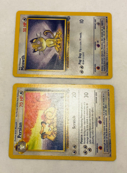 Pokemon Trading Card Game TCG Jungle Meowth & Persian 56/64 42/64 - Image 3