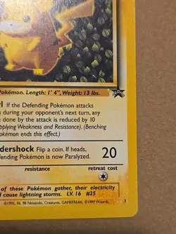 Pokemon TCG Pikachu Wizards Black Star Promos Regular Rare - Image 4