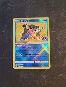 Radiant Blastoise 018/078 Pokemon GO Holo - Image 1