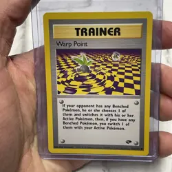 Pokemon TCG Warp Point 126/132 Gym Challenge Unlimited NM/MT Vintage Pokemon Vtg - Image 1