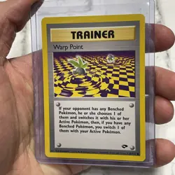 Pokemon TCG Warp Point 126/132 Gym Challenge Unlimited NM/MT Vintage Pokemon Vtg - Image 2
