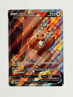Pokemon TCG Holo Greedent V (Full Art) 256/264 Ultra Rare SWSH08: Fusion Strike - Image 1
