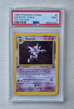 Haunter - Holo - 1st Edition PSA 9 - Fossil - 1999 - #6/62 - Pokemon - Vintage - Image 1