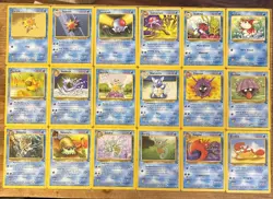 Pokemon Vintage 1995 Blue Original And Fossil Lot: 9 Sets Of Base And Stage 1 - Image 1