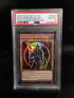 YU-GI-OH! BLACK LUSTER SOLDIER IST EDITION COLLECTORS RARE TOCH-EN029 PSA 10 GEM - Image 1