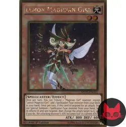 Yugioh Lemon Magician Girl MVP1-EN051 Gold Rare 1st Edition NM - Image 1
