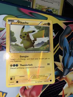 Pokemon 2011 Black & White Base Pikachu Holo Secret Rare Card #115/114 - Image 2