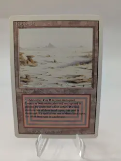 Badlands Revised Edition MTG Lightly Played / Near Mint (LP) Magic Dual Land - Image 1