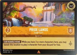34/204 PRIDE LANDS JUNGLE OASIS SHIMMERING SKIES RARE DISNEY LORCANA CARD - Image 1