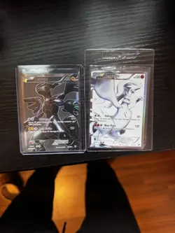 Pokemon TCG Reshiram 113/114 Zekrom 114/114 Black And White Holo Rare NM - Image 1