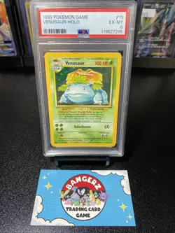 1999 POKEMON GAME #15 VENUSAUR HOLO EX-MT PSA 6 15/102 - Image 1
