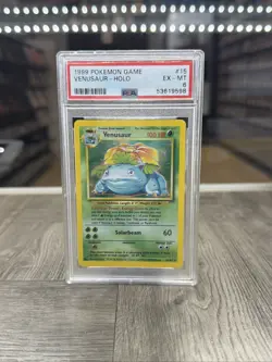 1999 POKEMON GAME #15 VENUSAUR HOLO EX-MT PSA 6 15/102 - Image 1