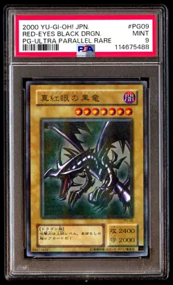 PSA 9 Red-eyes Black Dragon Pg09 Ultra Parallel Rare Yu-gi-oh Japanese - Image 1