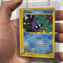 Pokemon Expedition Shellder Common Card 129/165 LP Lightly Played Vintage TCG - Image 2