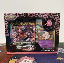 Pokemon Card Champion's Path Ballonlea Gym Pin Collection SEALED - Image 1