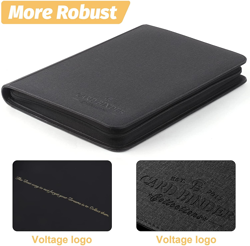 9-Pocket Trading Card Binder, 540 Double-Sided Pockets, Zipper Card Album (Black - Image 3