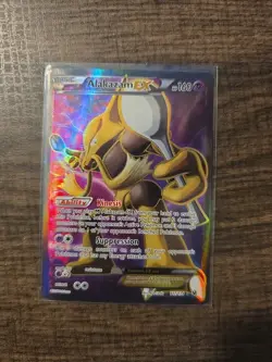 Pokemon TCG Alakazam EX 117/124 XY Fates Collide 2016 Full Art Card - Image 1