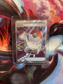 Pokemon TCG Card Switch 123/094 Phantasmal Flames Ultra Rare Full Art - NM - Image 1