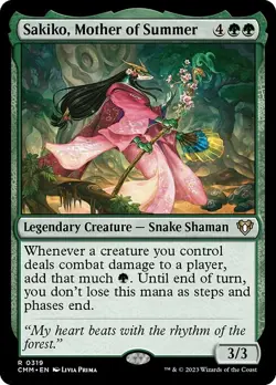 Sakiko, Mother of Summer Foil - Commander Masters MTG-NM - Image 1