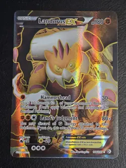 Landorus Ex Pokemon Boundaries Crossed Full Art 144/149 Pokemon TCG LP - Image 2