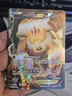 Landorus Ex Pokemon Boundaries Crossed Full Art 144/149 Pokemon TCG LP - Image 4